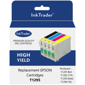 Compatible Epson T1295 Cyan, Magenta, Yellow & Black Ink Cartridges – Multipack