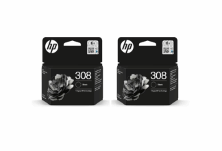 HP 308 Black Ink Cartridges – Twin Pack (7FP21UE)