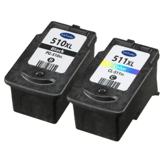 Remanufactured Canon PG510 Black & CL511 Tri-Colour Ink Cartridges