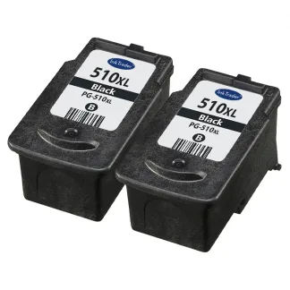 2x Remanufactured Canon PG510 Black Ink Cartridges