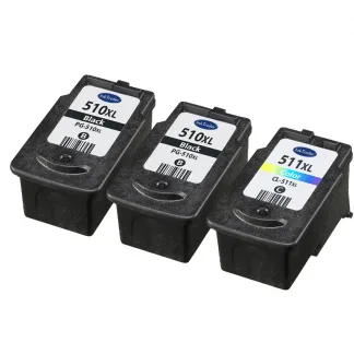 2x PG510 & 1x CL511 Remanufactured Canon Ink Cartridges