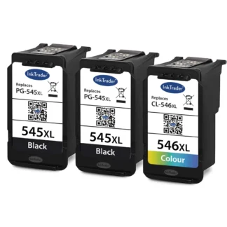 2x PG545XL & 1x CL546XL Remanufactured Canon Ink Cartridges