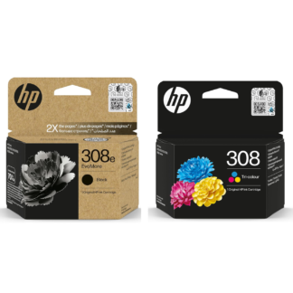 HP 308e XL Black and HP 308 Colour Ink Cartridges Multipack